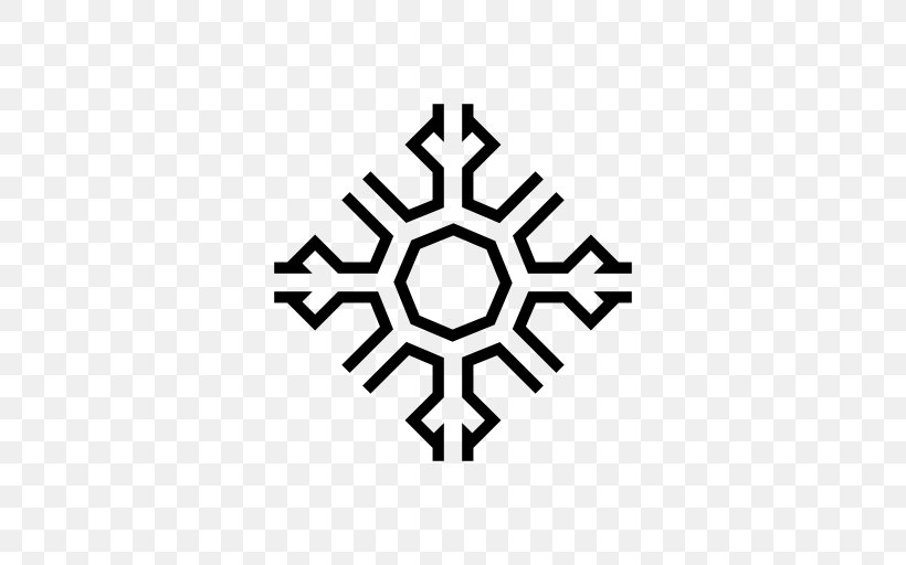 Snowflake Shape Circle, PNG, 512x512px, Snowflake, Area, Black And White, Gear, Logo Download Free