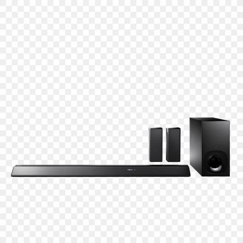 Soundbar Home Theater Systems Sony HT-RT5 5.1 Surround Sound, PNG, 1000x1000px, 51 Surround Sound, Soundbar, Bluetooth, Dolby Digital, Dolby Truehd Download Free