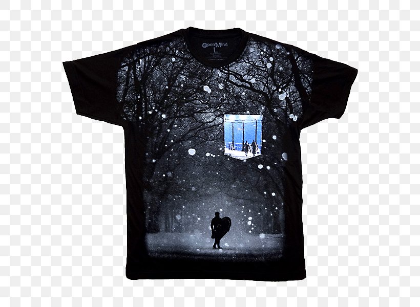 T-shirt Snow Storm Weather Sleeve, PNG, 600x600px, Tshirt, Black, Brand, Copyright, Cotton Download Free