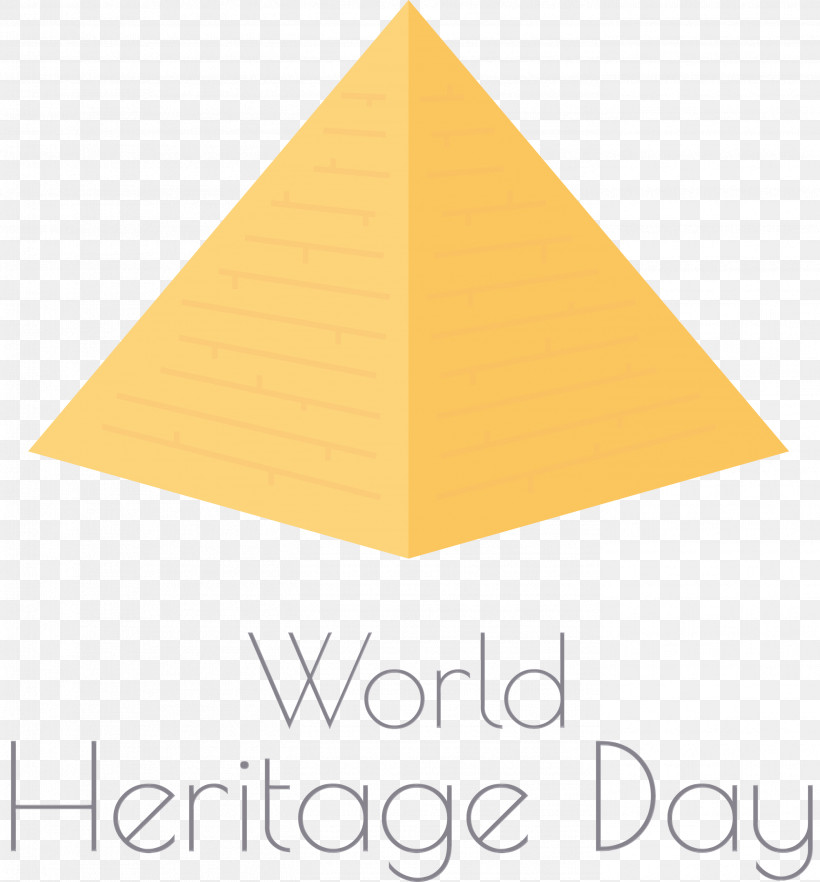 Triangle Line Yellow Meter Pyramid, PNG, 2786x3000px, International Day For Monuments And Sites, Geometry, Line, Mathematics, Meter Download Free