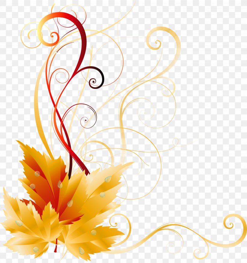 Autumn Leaf Color Clip Art, PNG, 3628x3868px, Autumn, Autumn Leaf Color, Branch, Cut Flowers, Flora Download Free