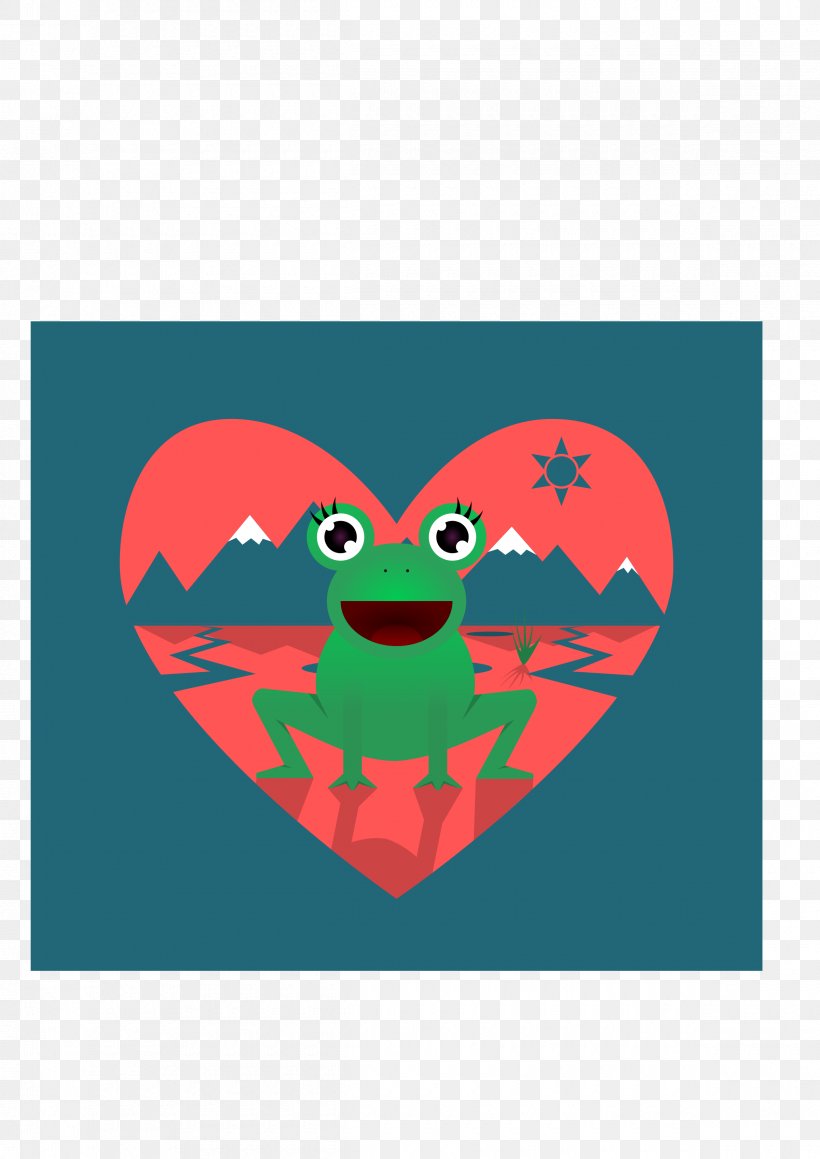 Frog Clip Art, PNG, 2400x3394px, Watercolor, Cartoon, Flower, Frame, Heart Download Free