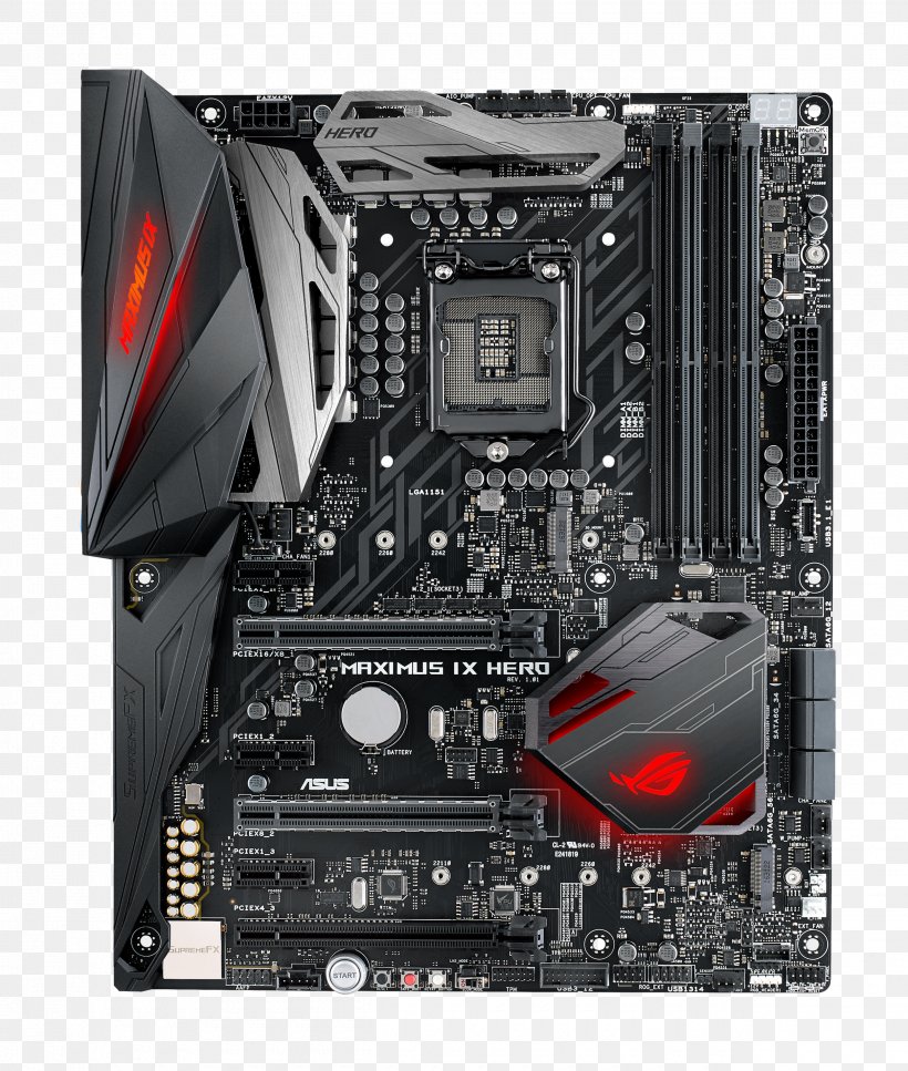 Intel LGA 1151 ASUS Maximus IX Hero Motherboard ATX, PNG, 2500x2949px, Intel, Asus, Asus Maximus Ix Hero, Asus Prime Z270a, Asus Rog Maximus Ix Extreme Download Free