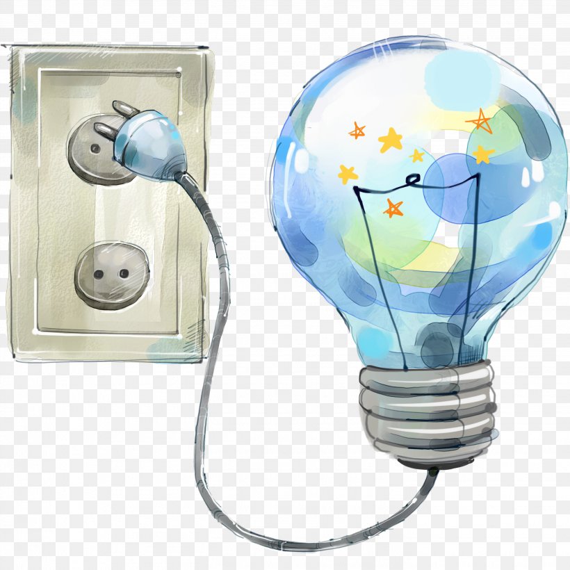 Watercolor Painting Cartoon Download Illustration, PNG, 2835x2835px, Watercolor Painting, Cartoon, Incandescent Light Bulb, Lamp, Painting Download Free