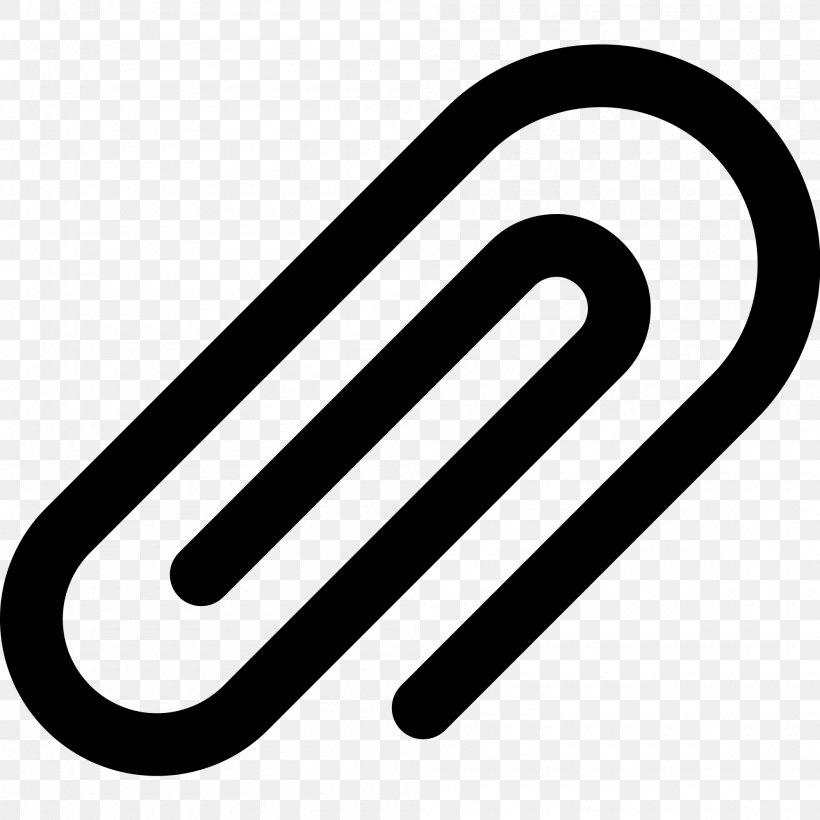Paperclip, PNG, 2000x2000px, Paper Clip, Black And White, Brand, Hyperlink, Logo Download Free