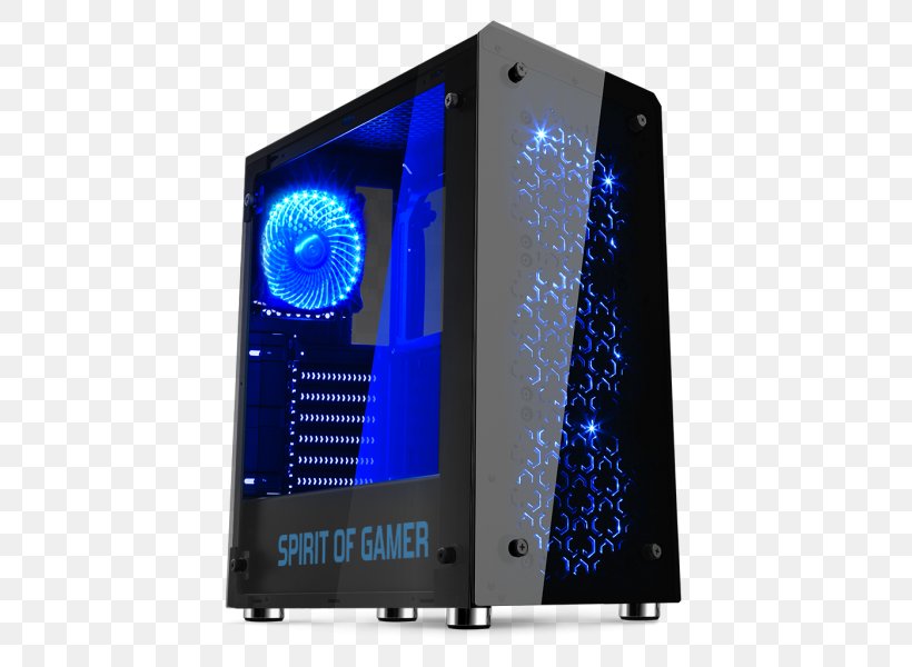 MicroATX Gamer Torre Personal Computer, PNG, 600x600px, Atx, Blue, Computer, Computer Case, Computer Component Download Free
