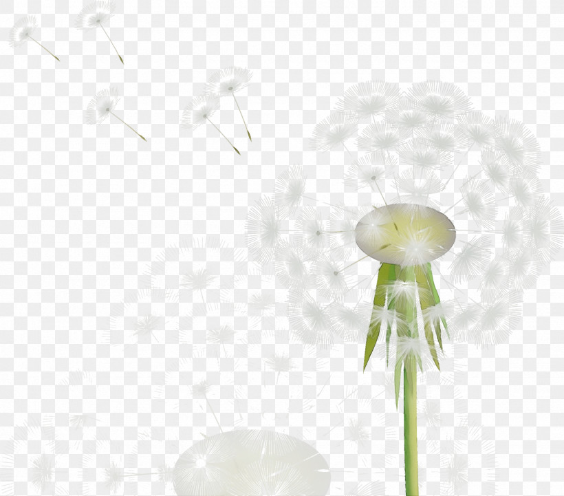 Flower, PNG, 1334x1173px, Dandelion, Flower, Paint, Watercolor, Wet Ink Download Free