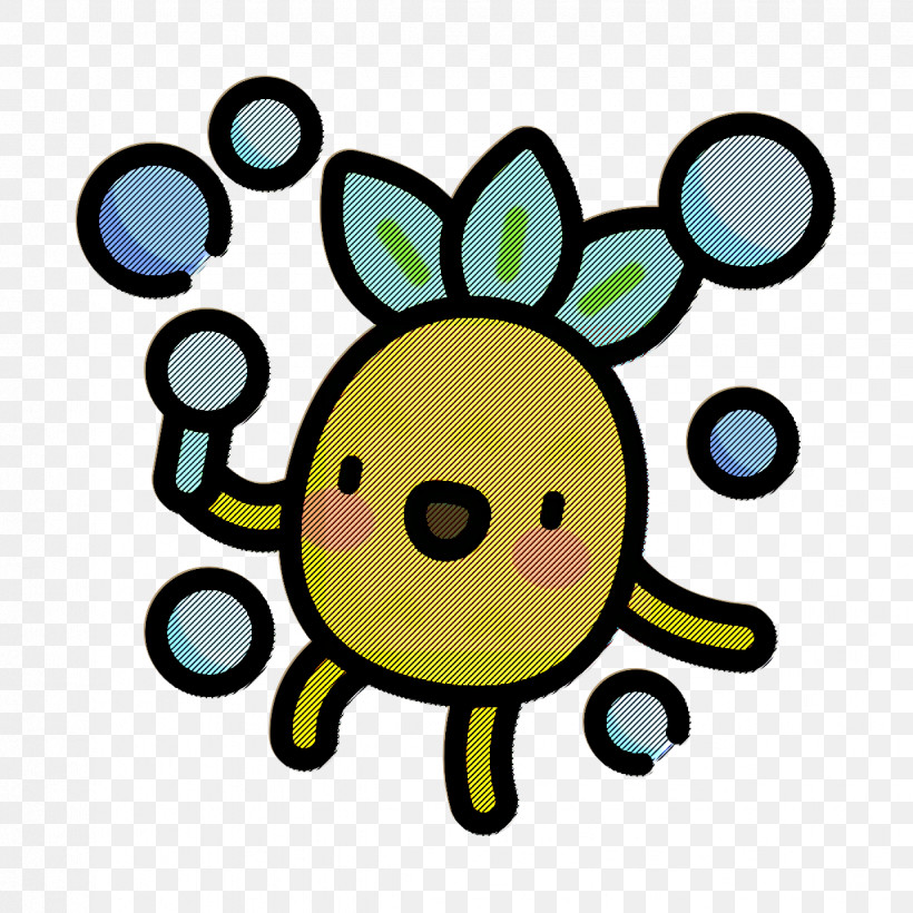 Fun Icon Pineapple Character Icon Bubbles Icon, PNG, 1234x1234px, Fun Icon, Bubbles Icon, Cartoon, Circle, Emoticon Download Free