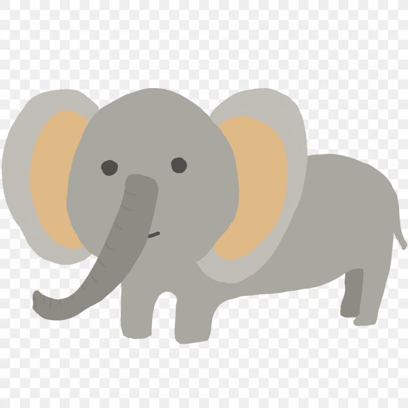 Indian Elephant African Elephant Elephants Illustration Clip Art, PNG, 1000x1000px, Indian Elephant, African Elephant, Animal, Child, Elephant Download Free