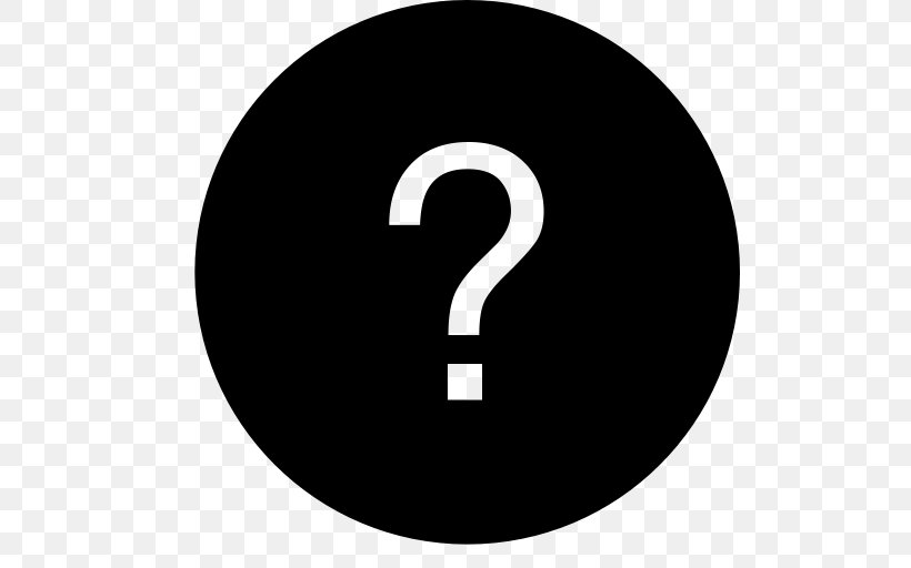 Question Mark, PNG, 512x512px, Question Mark, Black And White, Brand, Information, Logo Download Free