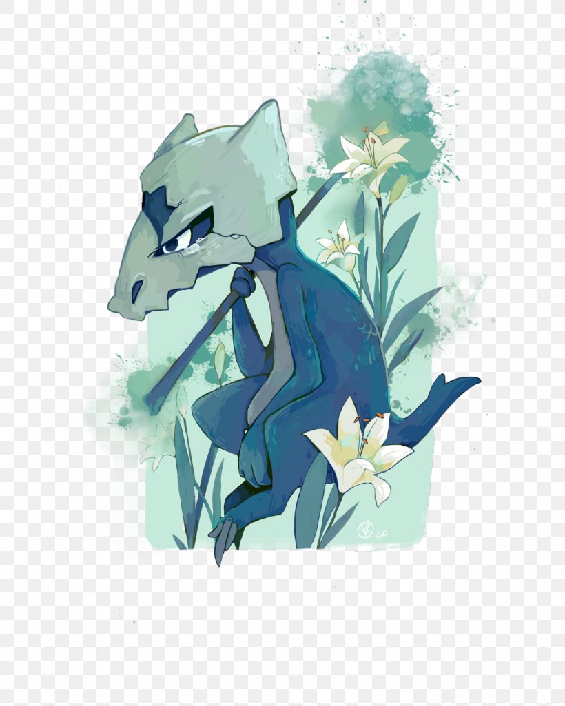 Marowak Pokémon Sun And Moon Nintendo, PNG, 1280x1600px, Watercolor, Cartoon, Flower, Frame, Heart Download Free