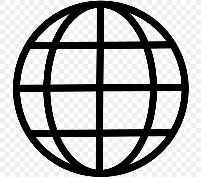 World Globe Clip Art, PNG, 720x720px, World, Area, Ball, Black And White, Computer Download Free