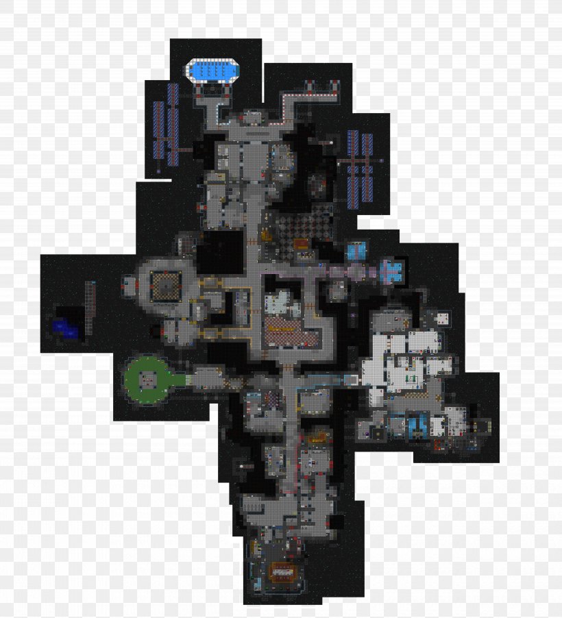 Space Station 13 International Space Station Spacecraft Minecraft, PNG, 5000x5500px, Space Station 13, Computer Component, Electronics, Floor Plan, International Space Station Download Free