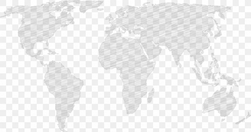 World Map Line Art White & Chocolate, PNG, 962x507px, World, Artwork, Black And White, Hand, Line Art Download Free