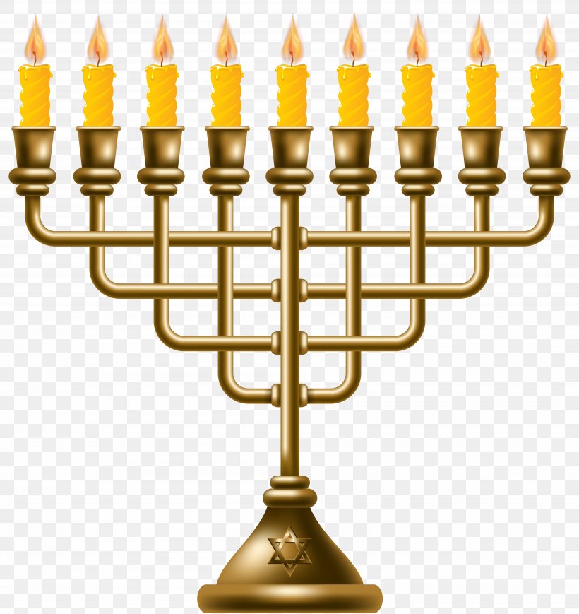 Menorah Hanukkah Clip Art, PNG, 7542x8000px, Menorah, Brass, Candle, Candle Holder, Candlestick Download Free