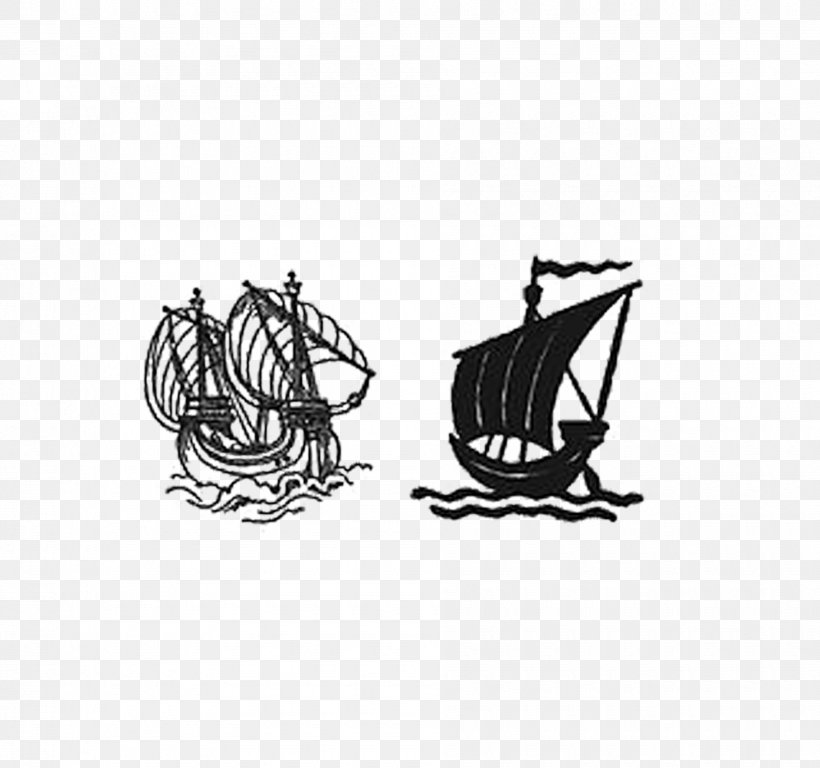 Watercraft Sailing Ship Silhouette, PNG, 1890x1772px, Watercraft, Black And White, Brand, Cartoon, Monochrome Download Free