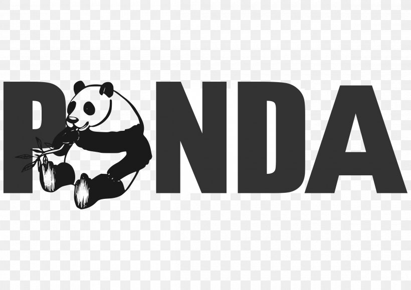 Giant Panda Logo Brand Carnivores Product, PNG, 2400x1697px, Giant Panda, Black, Black And White, Black M, Brand Download Free
