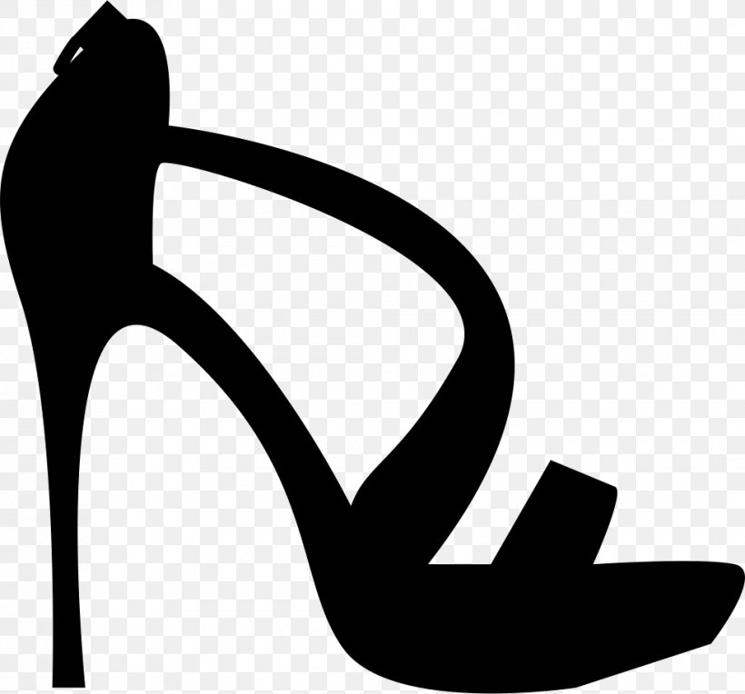 High Heel, PNG, 980x914px, Stiletto Heel, Artwork, Autocad Dxf, Black, Black And White Download Free