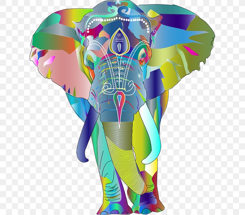 Indian Elephant, PNG, 621x720px, Tshirt, African Elephant, Clothing, Crew Neck, Elephant Download Free