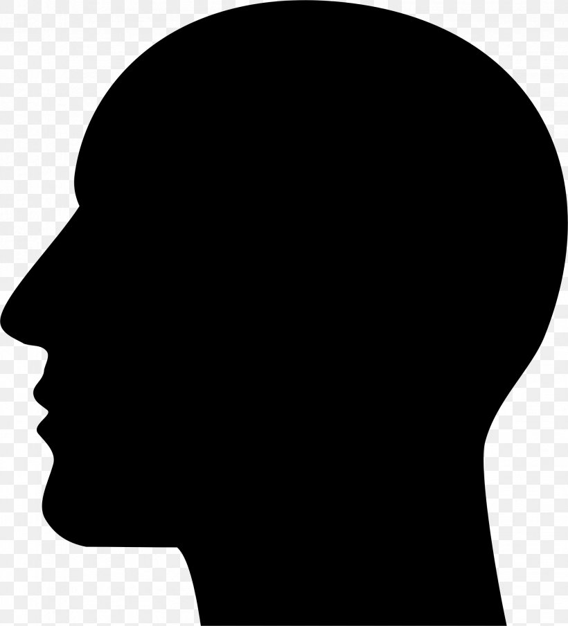 Human Head Silhouette Clip Art, PNG, 2056x2268px, Human Head, Black, Black And White, Chin, Drawing Download Free