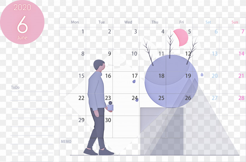 June 2020 Calendar 2020 Calendar, PNG, 3000x1982px, 2020 Calendar, June 2020 Calendar, Animation, Circle, Diagram Download Free