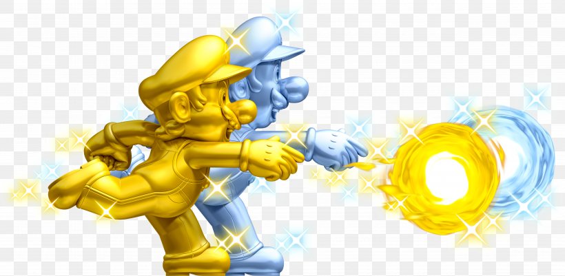 New Super Mario Bros. 2, PNG, 5000x2449px, New Super Mario Bros 2, Fictional Character, Figurine, Gold, Joint Download Free