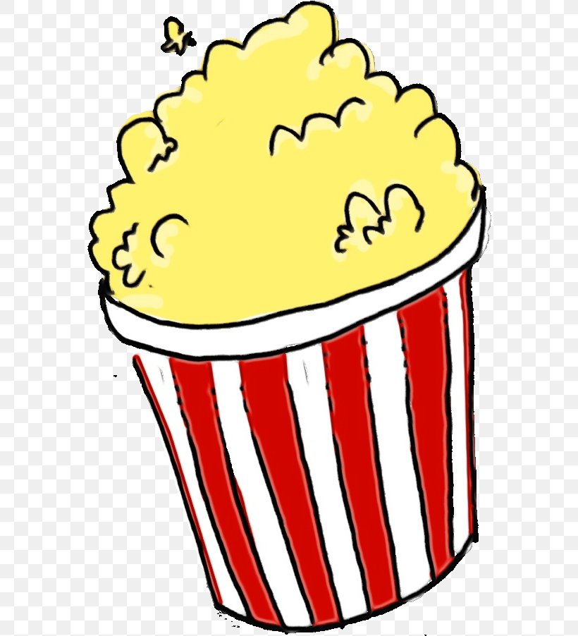 Popcorn, PNG, 574x902px, Watercolor, Baking Cup, Paint, Popcorn, Wet Ink Download Free