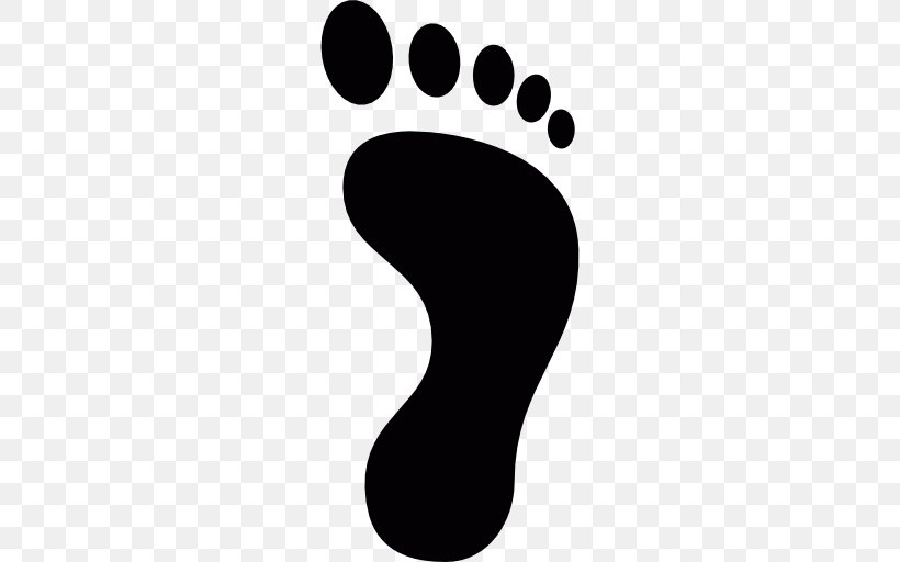 Footprint Clip Art, PNG, 512x512px, Footprint, Black And White, Dinosaur Footprints Reservation, Finger, Foot Download Free