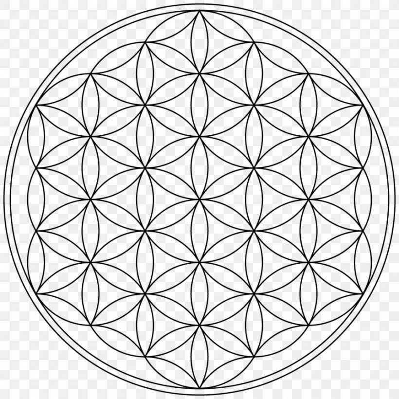 Sacred Geometry Overlapping Circles Grid Vesica Piscis Shape, PNG, 894x894px, Sacred Geometry, Area, Black And White, Charms Pendants, Geometry Download Free