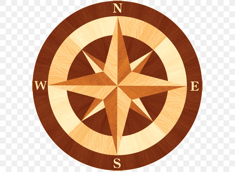 Tile Wood Flooring Inlay, PNG, 600x600px, North, Cardinal Direction, Compass, Compass Rose, East Download Free
