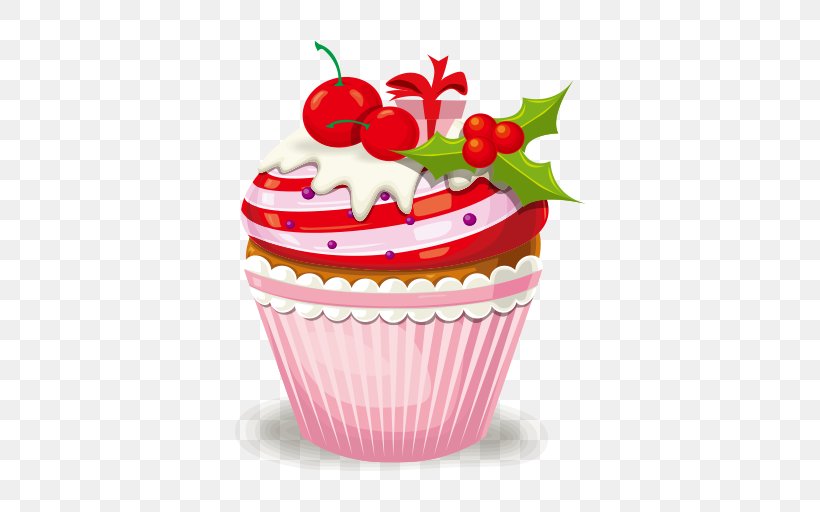 Christmas Cake Cupcake Birthday Cake Christmas Pudding Clip Art, PNG, 500x512px, Christmas Cake, Baking Cup, Birthday Cake, Buttercream, Cake Download Free