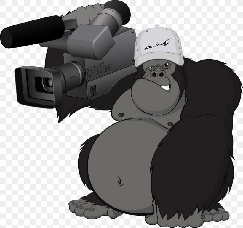 Gorilla Ape Chimpanzee Cartoon, PNG, 1000x940px, Gorilla, Ape, Cartoon, Chimpanzee, Machine Download Free