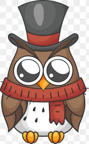 Cartoon Owl - Owl Vector Graphics Illustration Image Watercolor Painting PNG