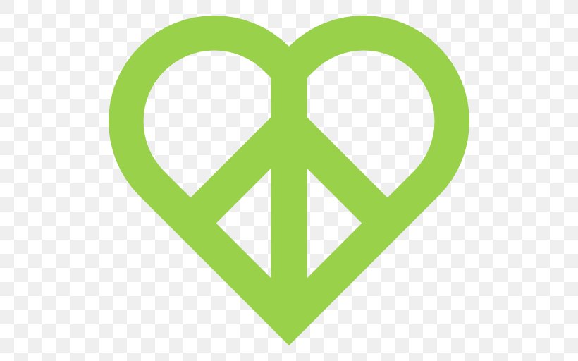 Peace Symbols Love, PNG, 512x512px, Peace Symbols, Area, Green, Happiness, Heart Download Free