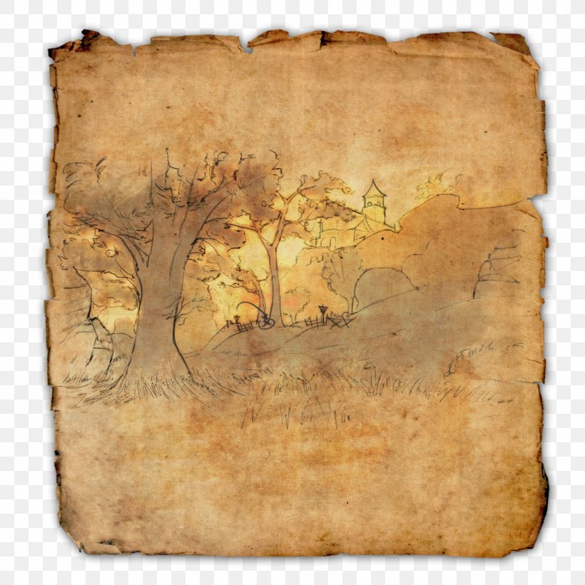 Treasure Map The Elder Scrolls Online Treasure Island, PNG, 1024x1024px, Watercolor, Cartoon, Flower, Frame, Heart Download Free