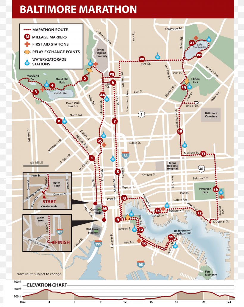 Baltimore Marathon Inner Harbor Map Federal Hill, PNG, 2501x3151px ...