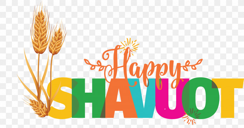 Happy Shavuot Feast Of Weeks Jewish, PNG, 3000x1579px, Happy Shavuot, Commodity, Grasses, Jewish, Logo Download Free