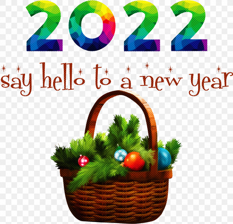 2022 Happy New Year 2022 New Year 2022, PNG, 2999x2881px, Basket, Basketball, Bauble, Christmas Day, Flower Download Free