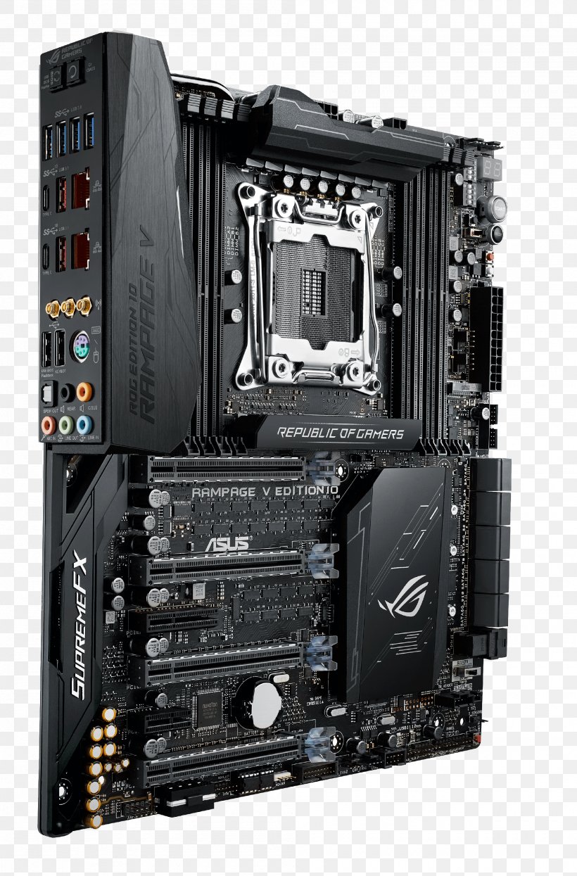 Motherboard LGA 2011 Intel X99 ASUS Republic Of Gamers, PNG, 2000x3038px, Motherboard, Asus, Asus Rampage V Extreme, Atx, Computer Accessory Download Free