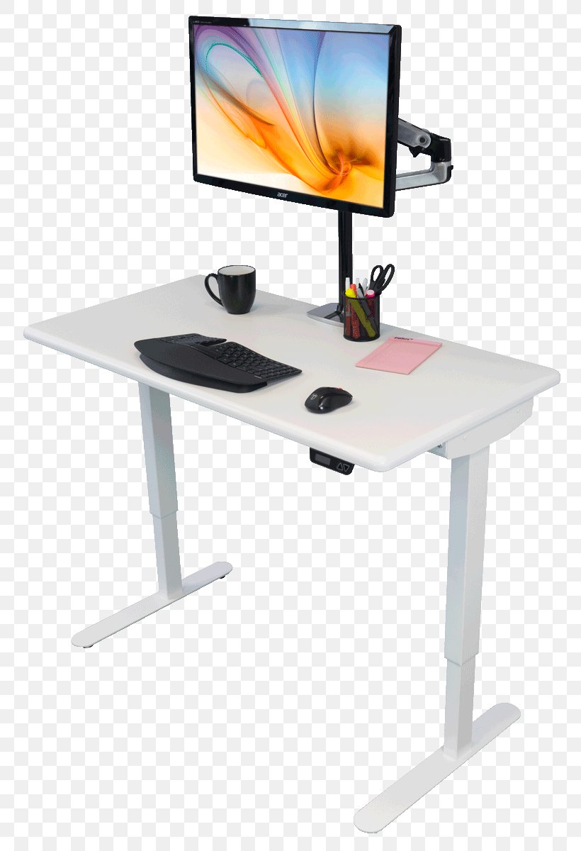 Table Standing Desk Sit-stand Desk, PNG, 812x1200px, Table, Computer Monitor Accessory, Desk, Electricity, Focal Upright Download Free