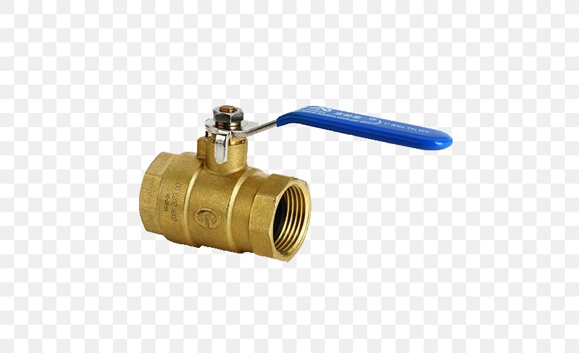 Ball Valve Butterfly Valve Brass National Pipe Thread, PNG, 500x500px, Valve, Ball, Ball Valve, Brass, Butterfly Valve Download Free