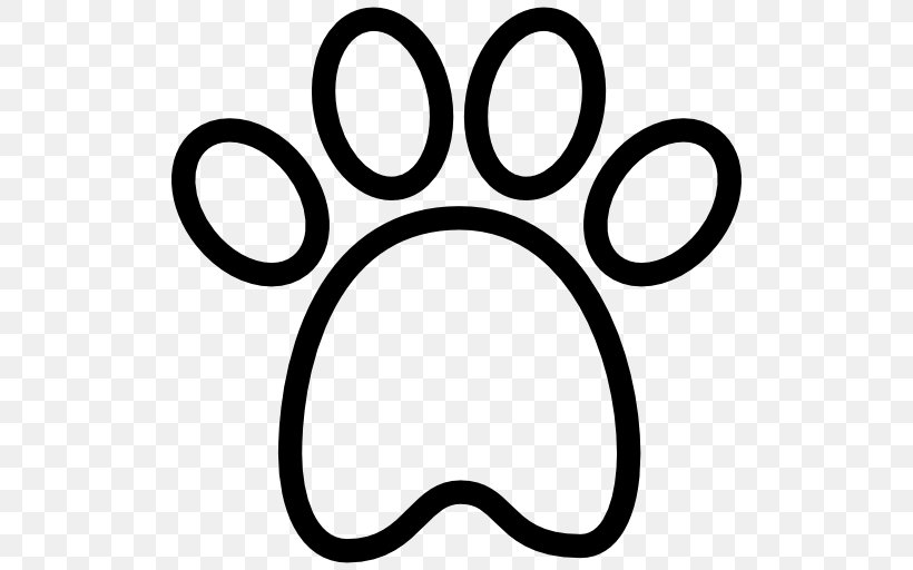 Dog Paw Clip Art, PNG, 512x512px, Dog, Animal, Area, Auto Part, Black And White Download Free
