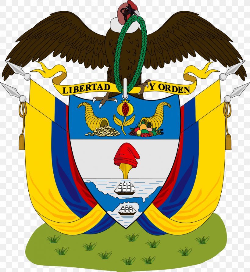 United States Of Colombia United States Of America Coat Of Arms Of Colombia, PNG, 941x1024px, Colombia, Beak, Cauca State, Coat Of Arms Of Colombia, Departments Of Colombia Download Free