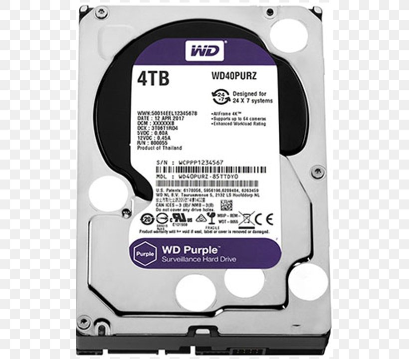 WD Purple SATA HDD Serial ATA Hard Drives Western Digital WD Purple 3.5