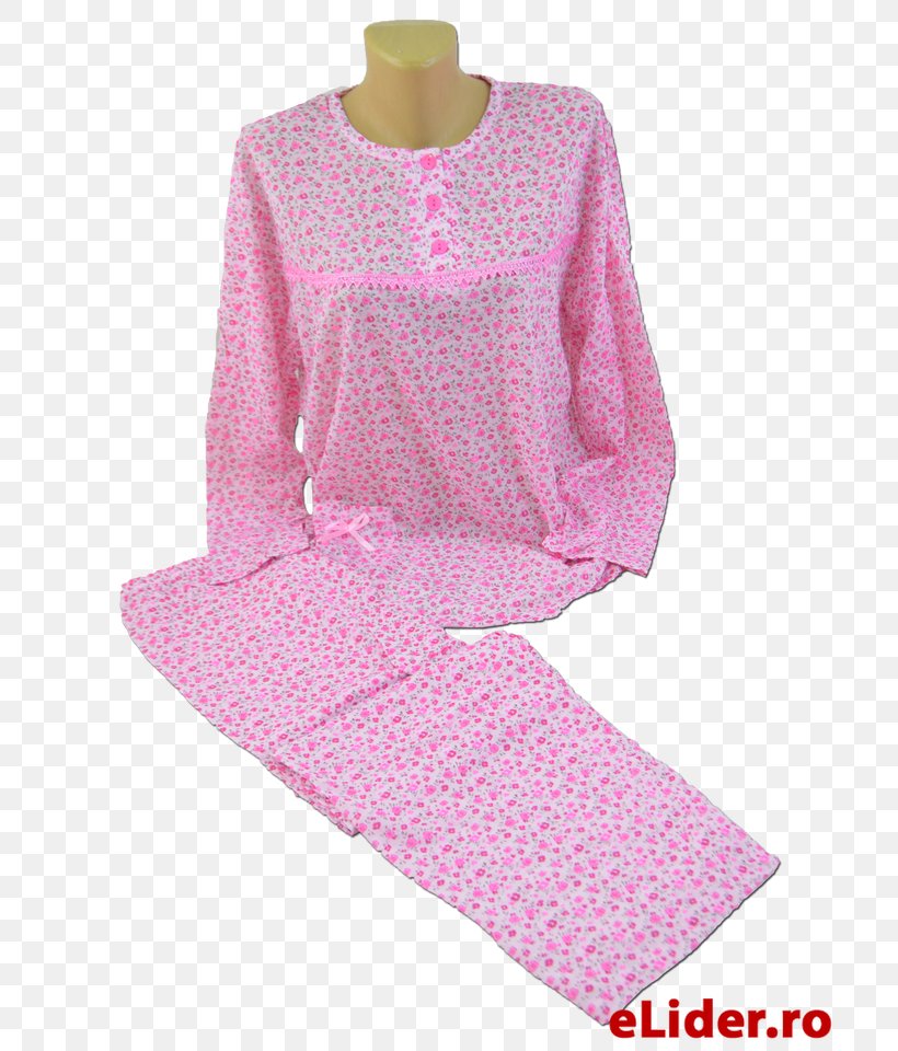 Polka Dot Pajamas Pink M Sleeve RTV Pink, PNG, 747x960px, Polka Dot, Nightwear, Pajamas, Pink, Pink M Download Free