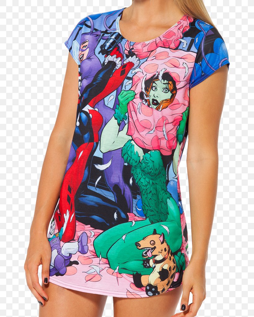 T-shirt Batman Clothing Sleepover Harley Quinn, PNG, 683x1024px, Tshirt, Batman, Blouse, Clothing, Day Dress Download Free