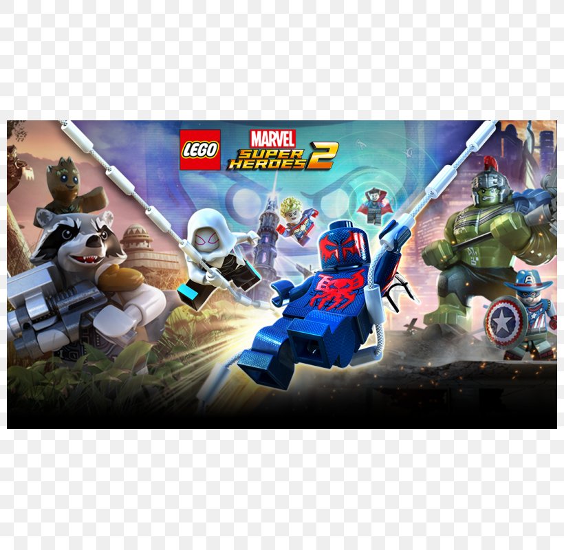 Lego Marvel Super Heroes 2 Fantastic Four PlayStation 4, PNG, 800x800px, Lego Marvel Super Heroes 2, Action Figure, Cloak And Dagger, Fantastic Four, Kang The Conqueror Download Free