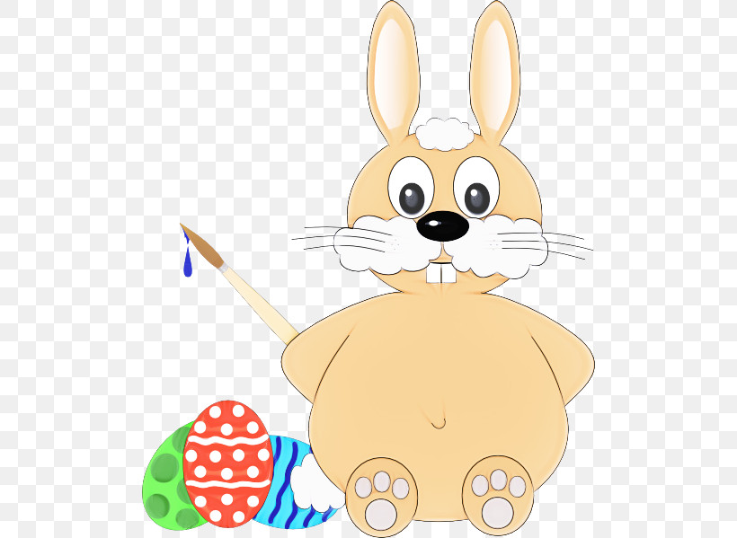 Easter Bunny, PNG, 504x599px, Cartoon, Animal Figure, Easter Bunny, Easter Egg, Hare Download Free