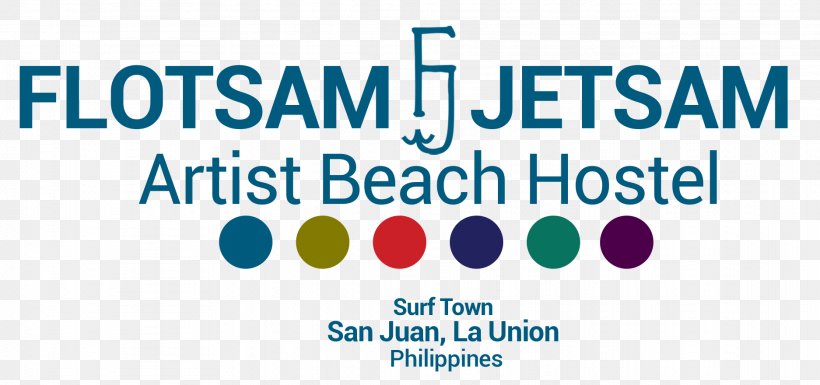 Flotsam & Jetsam Artist Beach Hostel Logo Backpacker Hostel Brand, PNG, 1874x880px, Logo, Area, Backpacker Hostel, Behavior, Blue Download Free
