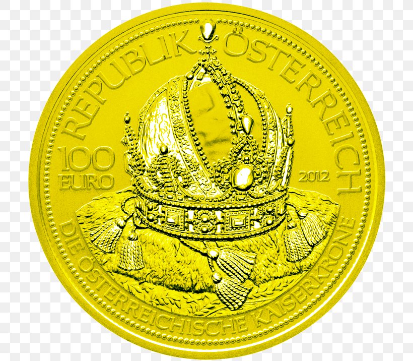 Gold Coin Gold Coin Imperial Crown Of Austria, PNG, 716x716px, Coin, Austria, Austrian Mint, Austrian Schilling, Austrohungarian Krone Download Free